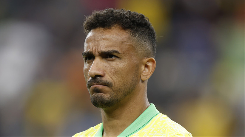 Lateral-direito Danilo no jogo Paraguai x Brasil, no Allegiant Stadium, pela Copa América 2024 