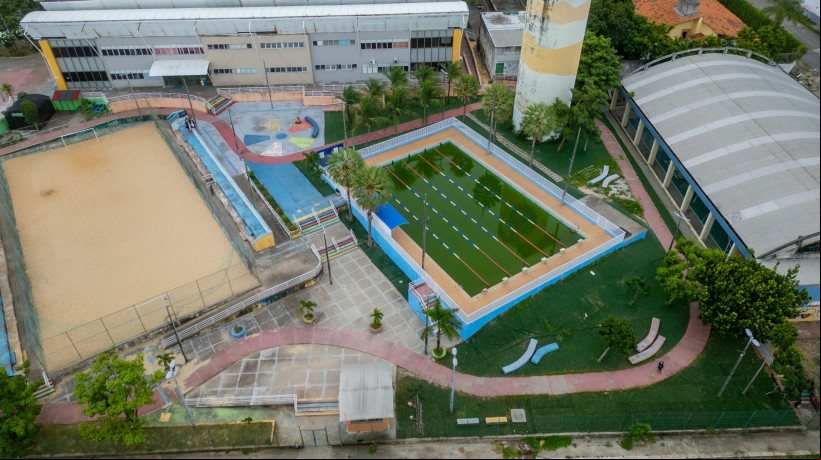 Mais de 8 mil vagas para cursos e esportes da Rede Cuca são oferecidos no mês de junho a população de Fortaleza. Na imagem, a unidade do bairro Mondubim é uma das contempladas  