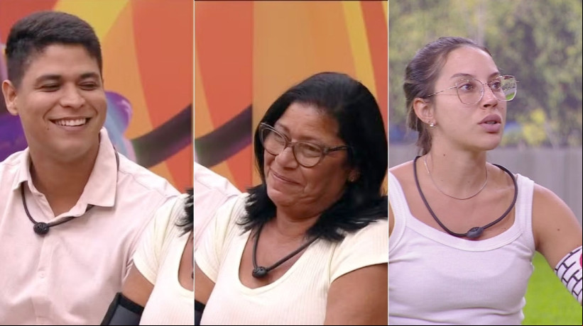 Guilherme, Delma e Renata disputam a permanência no Paredão do Big Brother Brasil 2025 (BBB 25); vote na Enquete O POVO em quem você quer que saia do programa 