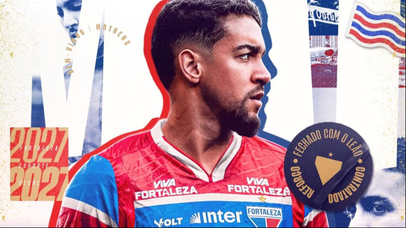 O jogador foi anunciado nessa terÃ§a-feira, 27 