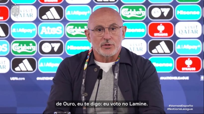 De la Fuente sobre Bola de Ouro: 'Votarei em Yamal, Pedri ou Fabián Ruiz' 