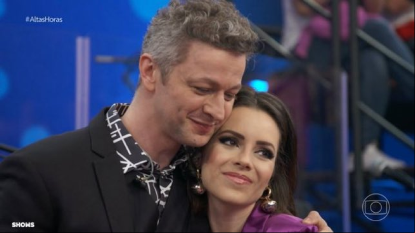 Sandy e Lucas no programa Altas Horas, após o anúncio da separação
